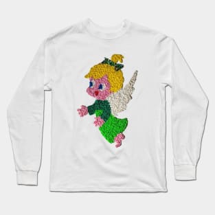 Christmas Popcorn Angel Long Sleeve T-Shirt